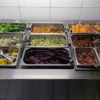 Salad/fruit bar at Planeta Vegetariano in Puerto Vallarta