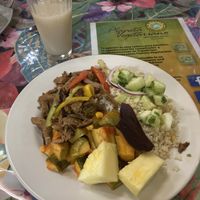 Assortment of delicious food  at Planeta Vegetariano in Puerto Vallarta