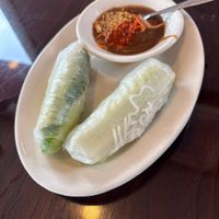Veggie spring rolls  at What The Pho in Indianapolis