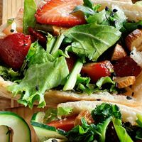 pitta hummus at Peace & Bowl in Playa Del Carmen