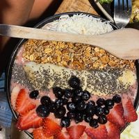 Pink bowl!!!💞💗💓💞🌸💘  at Peace & Bowl in Playa Del Carmen