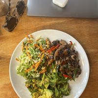 Vegan plate sooooo delicious   at Peace & Bowl in Playa Del Carmen