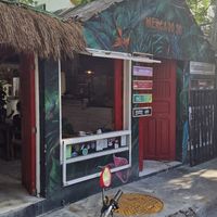 Outside at Peace & Bowl in Playa Del Carmen