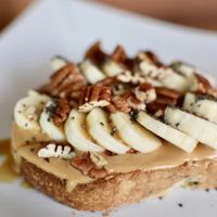 Toast  at Peace & Bowl in Playa Del Carmen