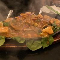Vegan sizzling pra ram at Bulan Thai Vegetarian Kitchen - Silver Lake in Los Angeles