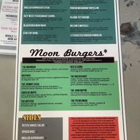 Menu  at Moondog in Key West