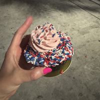 funfetti chocolate cake   at Moondog in Key West