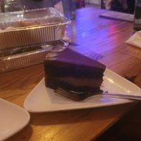 Vegan chocolate cake at Moondog in Key West