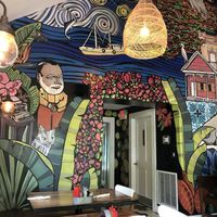 Beautiful local artwork everywhere at Moondog in Key West