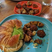 Veganized breakfast sandwich. at Moondog in Key West