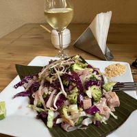 Vegetarian Pad Thai with Tofu  at Thai Connection in Cuenca