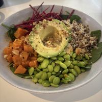 Harvest bowl (only vegan option)   at Zamia in West Perth
