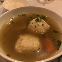 Matzoh ball soup  at Jerusalem Mediterranean Chef's Table in Las Vegas
