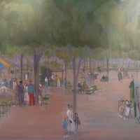 Artwork on wall at sweetgreen - 55th in New York City