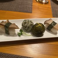 Vegan sushi at Natural House Pumpkin in Hakuba