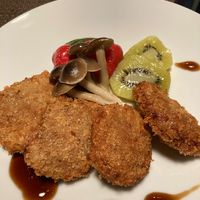 soy croquettes at Natural House Pumpkin in Hakuba