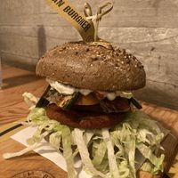 Vegan burger  at FUD in Milan