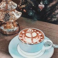 Vegan latte at Leja in Siauliai