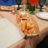 Risotto rolls- regular spring rolls at Leja in Siauliai