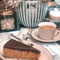 Vegan cake at Leja in Siauliai