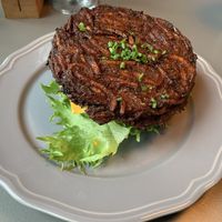 Vegan burger with rösti top at Halifax Burgers - Amager in Copenhagen