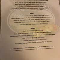 Menu  at The Cadeleigh Arms in Tiverton