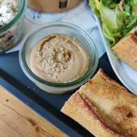 Hummus at Le Café Potager in Strasbourg