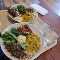 The only menu they had left at The Happy Pear in Greystones