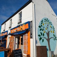 The cafe and shop front at The Happy Pear in Greystones