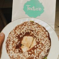 Tofu bagel at Texture in Kuwait City