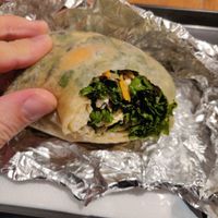 Inside a vegan burrito   at Chopped Salad Day - Futakotamagawa in Tokyo