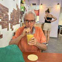 I had the mango banana smoothie   at Every Fresh Bar in Penang
