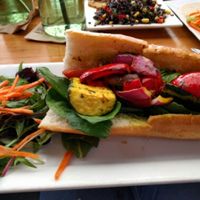 Vegetarian Kebab Sandwich at Kreation Organic Kafe & Juicery in Santa Monica
