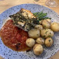 Filo + ‘feta’ pie at The Dolphin in Leiston