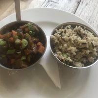 Korean stew with wild rice  at The Dolphin in Leiston
