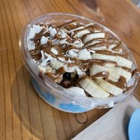 This was one of their coconut based bowls. Also forgot the name, but it was bomb.   at Playa Bowls in Charleston