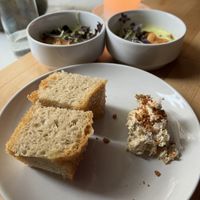 Focaccia, caramelized onion “butter”   at Magu in Helsinki