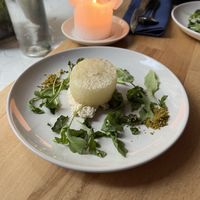 Kohlrabi, sunflower pesto  at Magu in Helsinki
