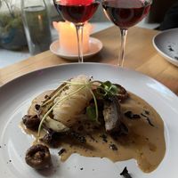 Roasted aubergine, shiitake, radish   at Magu in Helsinki