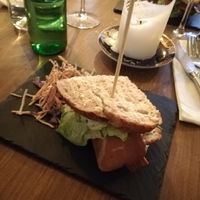 Vegan BLT sandwich at brunch at Magu in Helsinki