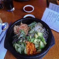 Vegan bibimbap with avocado at Kimchi Hop House in Dublin