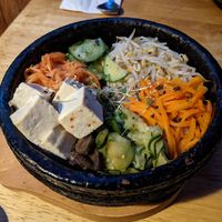 bibimbap (tasteless) at Kimchi Hop House in Dublin