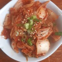 Fresh kimchi at Kimchi Hop House in Dublin