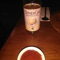 Orange kombucha at Kimchi Hop House in Dublin