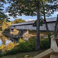View from the deck! at The Covered Bridge in Campton