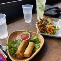 Best spring rolls I’ve had  at Cris and John in Dallas