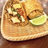 Ramenritto with sweet chili tofu   at Cris and John in Dallas
