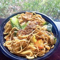 Dry noodles   at Cris and John in Dallas