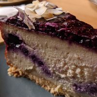 Baked cheezecake at The Purple Carrot in Malton