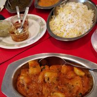 Mix of dishes at Le Kashmir in Arles